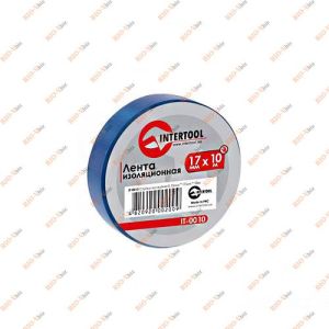 Изолента синяя 10 м Intertool - IT-0010