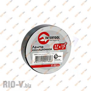 Изолента черная 15 м Intertool - IT-0016