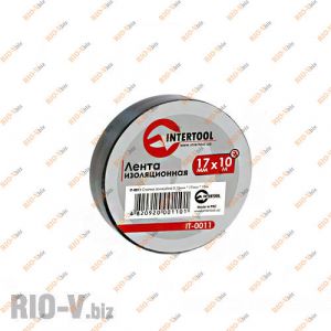 Изолента черная 10 м Intertool - IT-0011