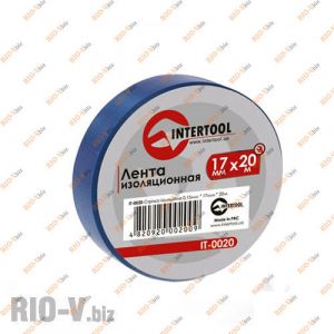 Изолента синяя 20 м Intertool - IT-0020