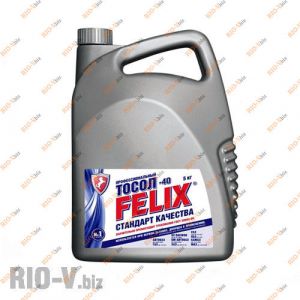 Тосол (охлаждающая жидкость) Felix 5л -45 эконом - 430206045