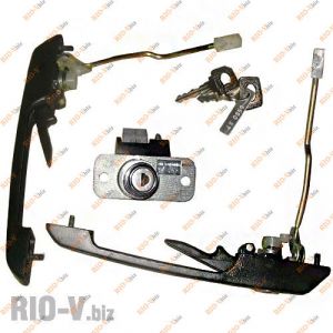 Ручка 2109 двери (передние ручки+замок багажника) ДААЗ - 21090-6100040-10