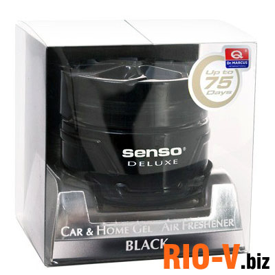 Фото  Ароматизатор гель на панель Senso Deluxe Черный лед Black 268 - запах французской парфюмерии