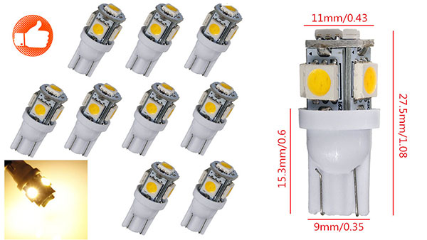 Широкий ассортимент ЛАМПА 5 LED 5050 SMD и профессиональный подбор запчастей для автомобилей RIO-V