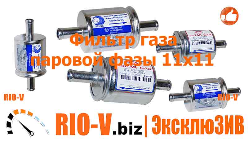 Фильтр паровой фазы газа 11/11 с булпреновым фильтрующим элементом RIO-V