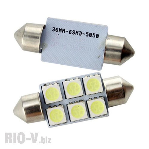 Фото C5W 36mm 12V 6SMD