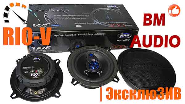 Автомобільна аудіосистема, стерео колонки 13 &quot;BM S55V3 300W RIO-V